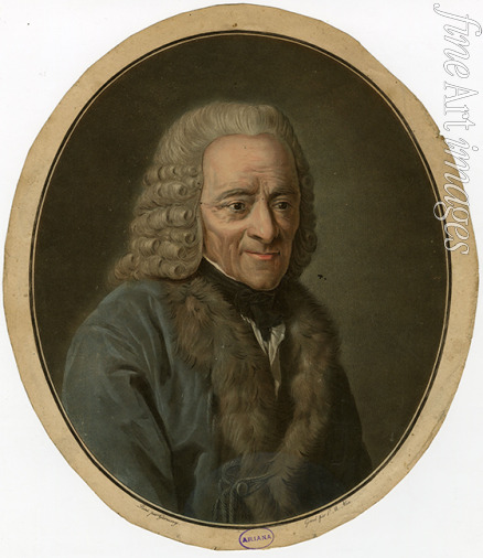 Alix Pierre-Michel - Portrait of Francois Marie Arouet de Voltaire (1694-1778)