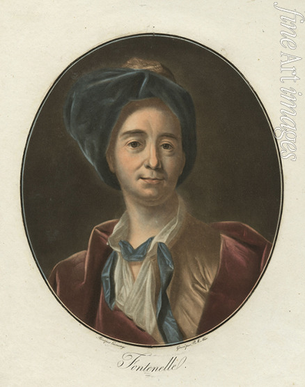 Alix Pierre-Michel - Porträt von Schriftsteller Bernard le Bovier de Fontenelle (1657-1757)