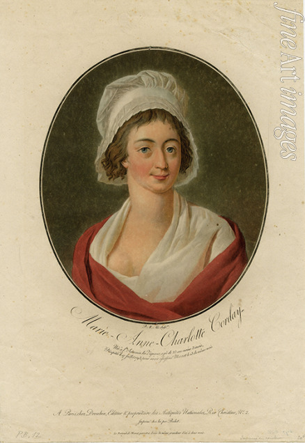 Alix Pierre-Michel - Porträt von Charlotte Corday (1768-1793)