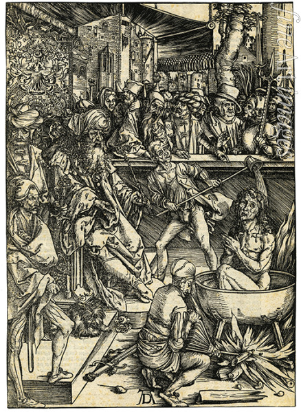 Dürer Albrecht - Martyrium des Evangelisten Johannes. Aus Apocalypsis cum Figuris