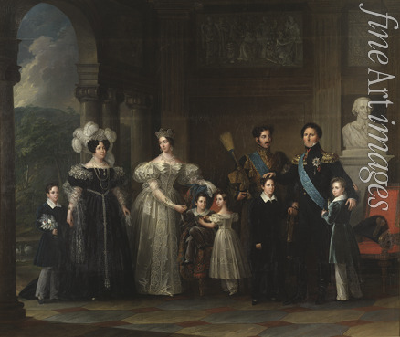 Westin Fredric - Familie Bernadotte: Oskar I., Desideria, Josephine, Karl XV., Oskar II., Karl XIV. Johann, Prinz Gustav und Prinz August
