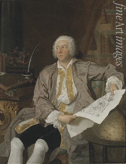 Aved Jacques-Andrè Joseph - Portrait of Carl Gustaf Tessin (1695-1770)