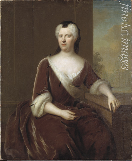 Denner Balthasar - Portrait of Margravine Albertina Frederica of Baden-Durlach (1682-1755)
