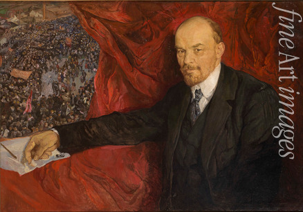 Brodsky Isaak Izrailevich - Lenin and Manifestation