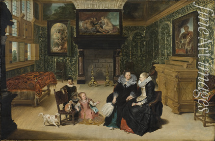 Francken Frans der Jüngere - Interieur, Salon Rubens genannt