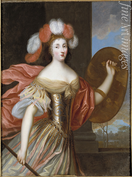 Beaubrun Charles - Porträt von Olympia Mancini (1638-1708), Gräfin von Soissons als Pallas Athene