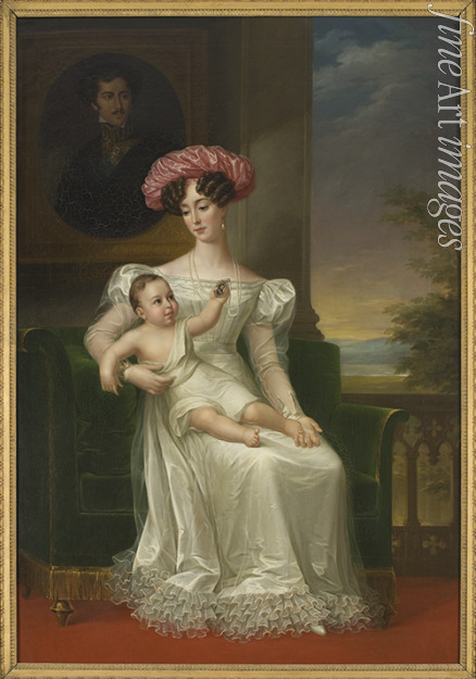 Westin Fredric - Porträt von Josephine von Leuchtenberg (1807-1876), Königin von Schweden