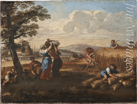 Cortona Pietro da - Landscape with Harvesting