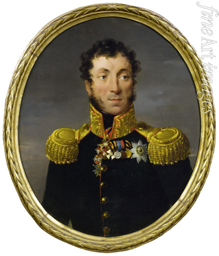 Molinari Alexander - Portrait of the General Count Pyotr Sergeevich Ushakov (1782-1832)