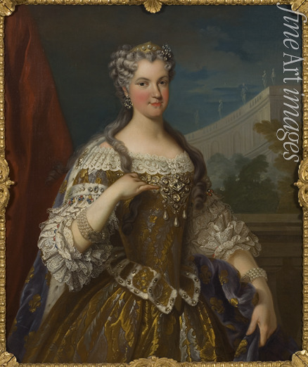 Van Loo Jean Baptiste Kopie nach - Porträt von Maria Leszczynska, Königin von Frankreich (1703-1768)