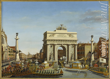 Borsato Giuseppe - Der Einzug Napoleons I. in Venedig am 29. November 1807