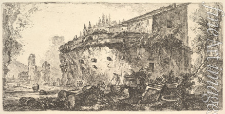 Piranesi Giovanni Battista - Das Grabmal der Familie der Scipionen (Sepolcro della famiglia de' Scipioni)