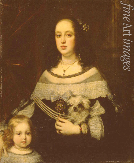 Sustermans Justus (Giusto) - Bildnis einer Dame mit kleinem Mädchen
