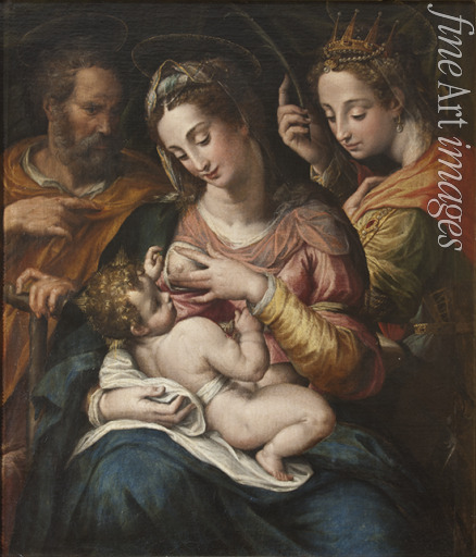Procaccini Giulio Cesare - Die Heilige Familie mit der heiligen Katharina
