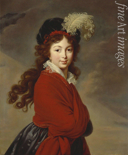 Vigée Le Brun Louise Élisabeth - Porträt von Großfürstin Anna Fjodorowna (1781-1860), Prinzessin Juliane von Sachsen-Coburg-Saalfeld