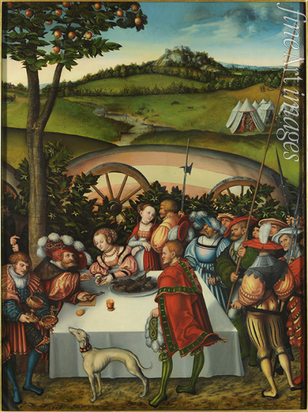 Cranach Lucas der Ältere - Judith beim Bankett des Holofernes