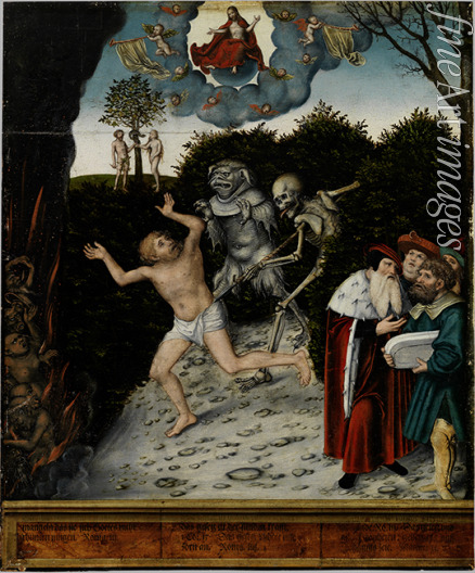 Cranach Lucas the Elder - Allegory of Law and Grace