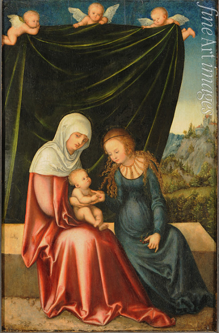 Cranach Lucas the Elder - The Virgin and Child with Saint Anne