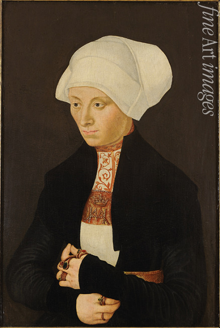 Cranach Lucas der Ältere - Bildnis einer jungen Frau mit Haube
