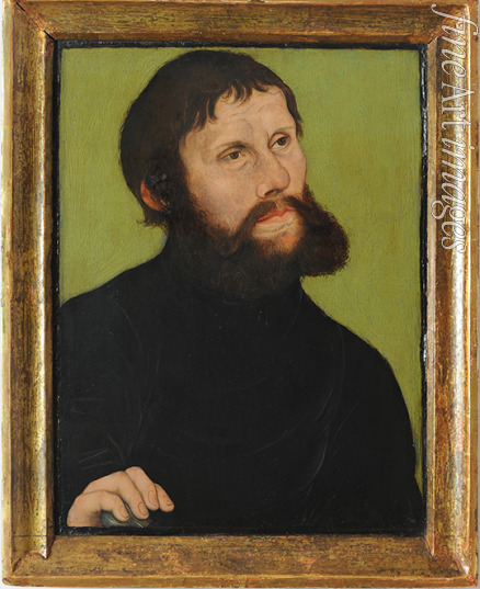 Cranach Lucas der Ältere - Bildnis Luthers (1483-1546) als Junker Jörg