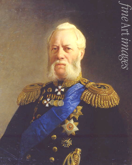 Ge Nikolai Nikolayevich - Portrait of Admiral Alexander Panfilov (1808-1874)