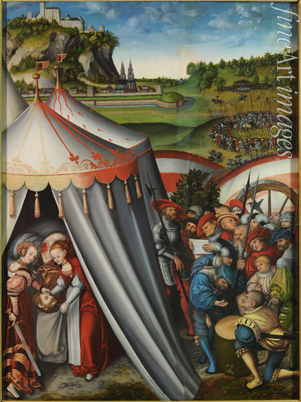 Cranach Lucas der Ältere - Im Zelt des Holofernes (Tod des Holofernes)