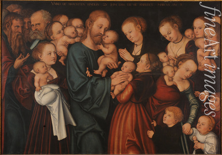 Cranach Lucas the Elder - Christ Blessing the Children (Let the little children come to me)