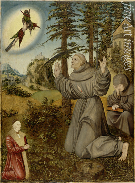 Cranach Lucas the Elder - Stigmatization of Saint Francis
