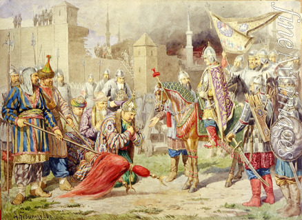 Kivshenko Alexei Danilovich - Tsar Ivan IV. conquering Kazan in 1552
