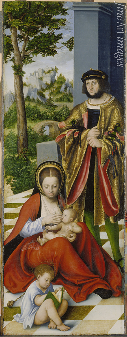 Cranach Lucas der Ältere - Triptychon mit der Heiligen Sippe (linker Flügel)