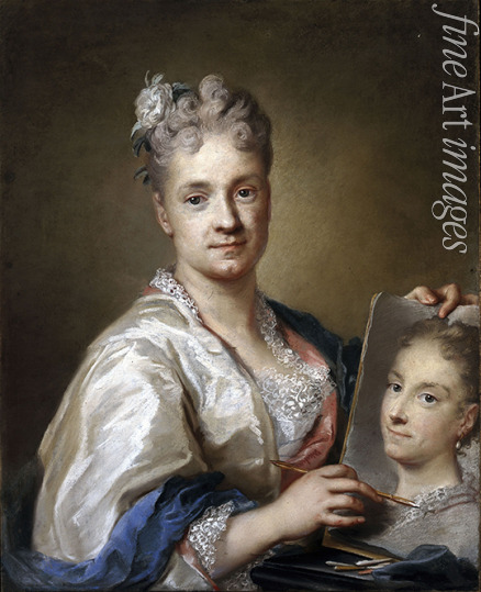 Carriera Rosalba Giovanna - Self-portrait with sister's portrait