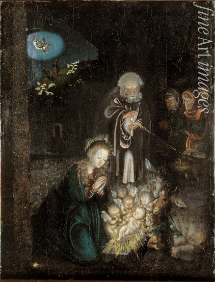 Cranach Lucas der Ältere - Die Geburt Christi