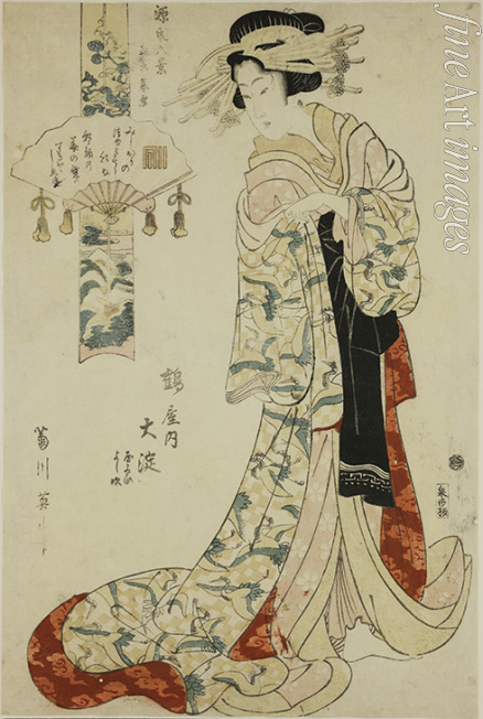 Eizan Kikukawa - Die Kurtisane Oyodo aus dem Tsuruya-Haus