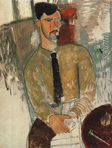 Modigliani Amedeo - Porträt von Henri Laurens (1885-1954)