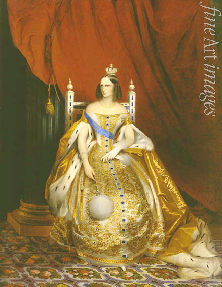 Neff Timofei Andrejewitsch - Porträt der Kaiserin Alexandra Fjodorowna (Charlotte von Preußen), Frau des Kaisers Nikolaus I. (1798-1860)