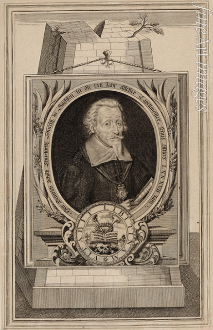 Romstet Christian - Porträt von Komponist Heinrich Schütz (1585-1672)