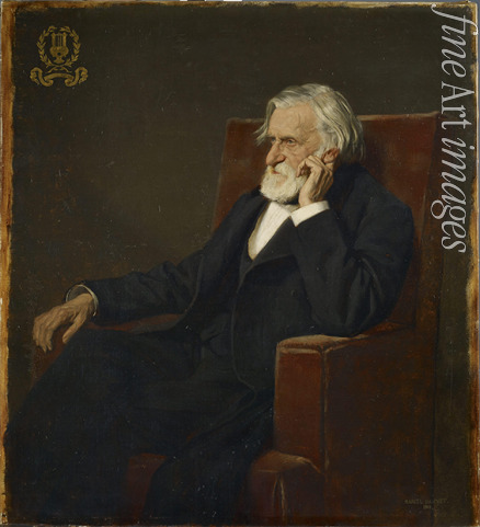 Baschet Marcel André - Portrait of the composer Ambroise Thomas (1811-1896)