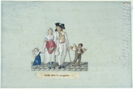 Lesueur Jean-Baptiste - Family going to the tavern