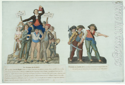 Lesueur Jean-Baptiste - The triumph of Marat, April 24, 1793