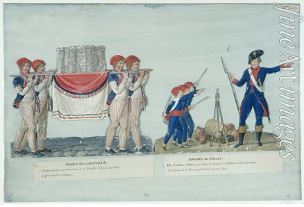 Lesueur Jean-Baptiste - Model of the Bastille. Oath of Children
