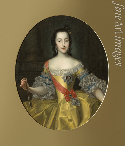 Grooth Georg-Christoph - Portrait of the Grand Duchess Ekaterina Alekseyevna (1729-1796)
