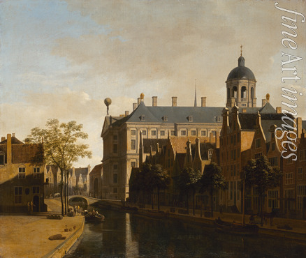 Berckheyde Gerrit Adriaensz - View of the Ratshuis in Amsterdam