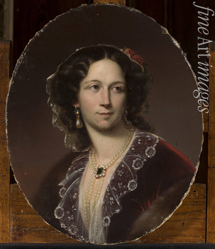 Blaas Karl von - Portrait of Countess Alexandra Potocka (1818-1892)