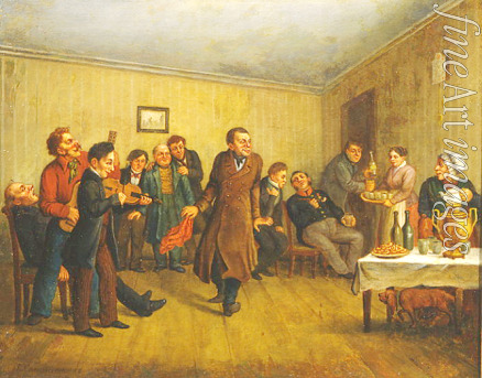Solomatkin Leonid Iwanowitsch - Abendgesellschaft eines Kaufmanns