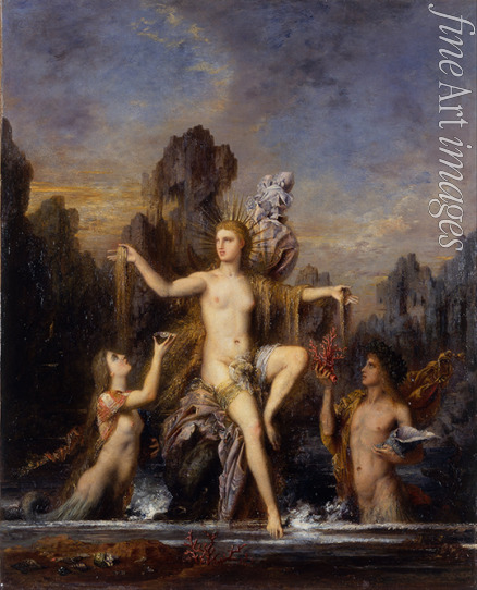 Moreau Gustave - Venus steigt aus dem Meer (Venus Anadyomene)
