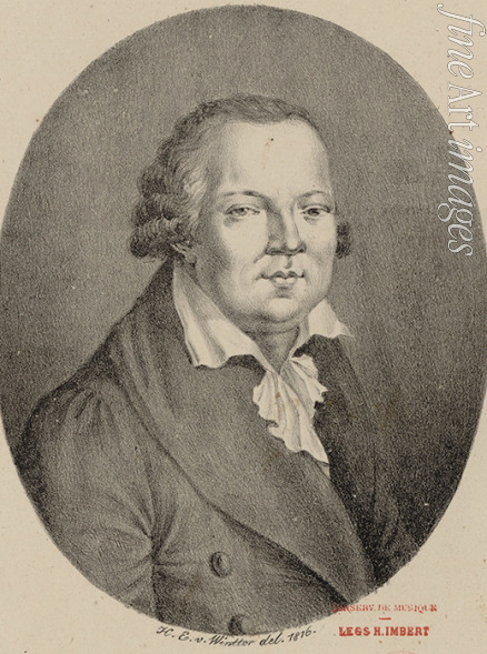 Winter Heinrich Eduard von - Porträt von Komponist Domenico Cimarosa (1749-1801)