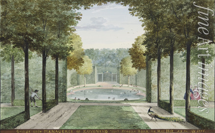Schouman Aert - Der Garten mit der Menagerie von Huis Zuydwind bei 's Gravenzande