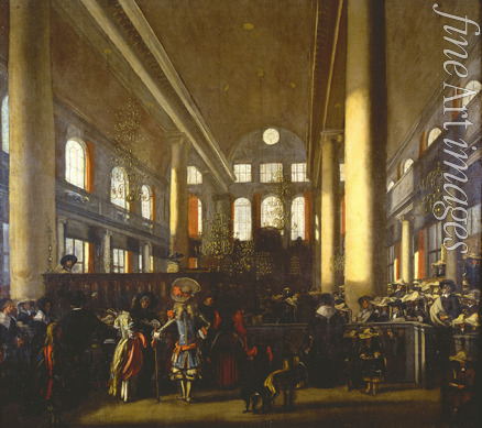 Witte Emanuel de - Interior of the Portuguese Synagogue in Amsterdam