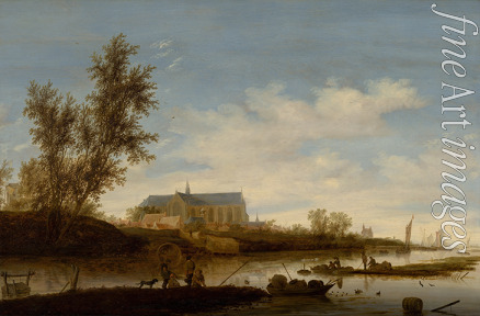 Ruisdael Salomon Jacobsz van - Blick auf die Grote oder Laurenskerk in Alkmaar