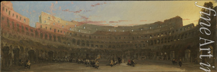 Roberts David - The interior of the Colosseum at dawn